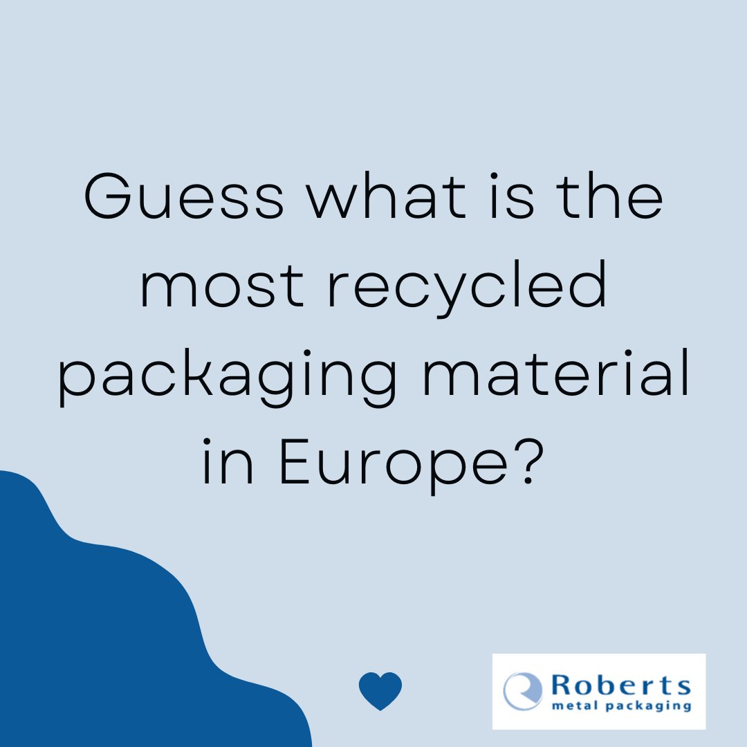 roberts1887's tweet photo. ..you guessed it..metal of course! 

Metal doesn’t deplete over any timescale meaning it never loses its molecular properties. Thus it can be recycled and reused indefinitely.

💪 🔄

#welovepackaging #metalpackaging #recycling #recyclerate #sustainablepackaging #metalpack https://t.co/yVENE5Xfqm