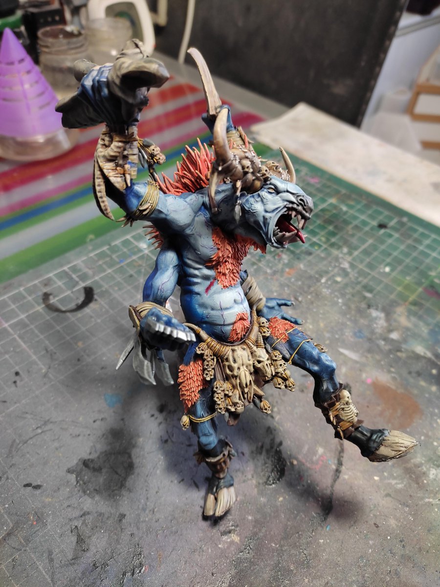 Laowphis's tweet photo. Ghorgon (Commission)
#ageofsigmar #beastofchaos #ghorgon #Warhammer #paintingwarhammer #wh40k #aos #warhammercommunity #miniaturepainting https://t.co/ULPzKfWfzZ