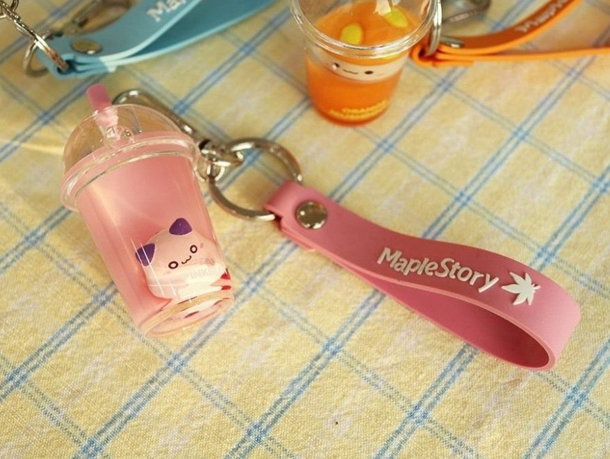 namujjinie's tweet photo. His pink bean boba charm 😭😭😭 https://t.co/l9IqRXE98y