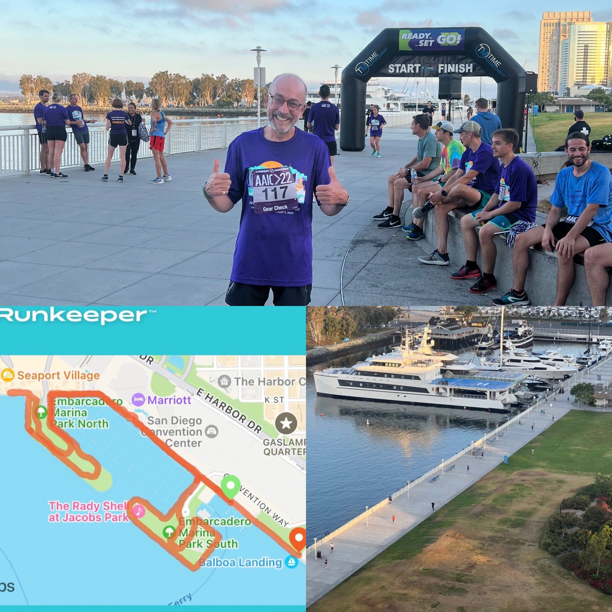 Simon_Lovestone's tweet photo. Wonderful to be back to in-person meetings #AAIC2022. The science is exciting, being with my #Alzheimers friends and colleagues again is amazing and the fun run this morning was great! https://t.co/6jIP5GjkjC