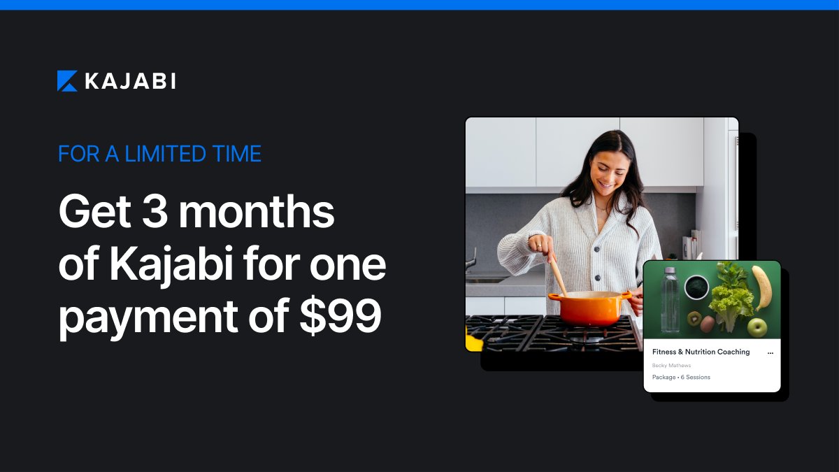 QueenGeek's tweet image. This is the deal that you've been waiting to grab!!!  During Aug 2022, you can get 3 months of Kajabi Access for $99!! I will be holding weekly LIVE jump start training that is exclusive to link below to get you setup as quickly as possible. #kajabi #sale
terrymlee.com/kajabi-best-sa…