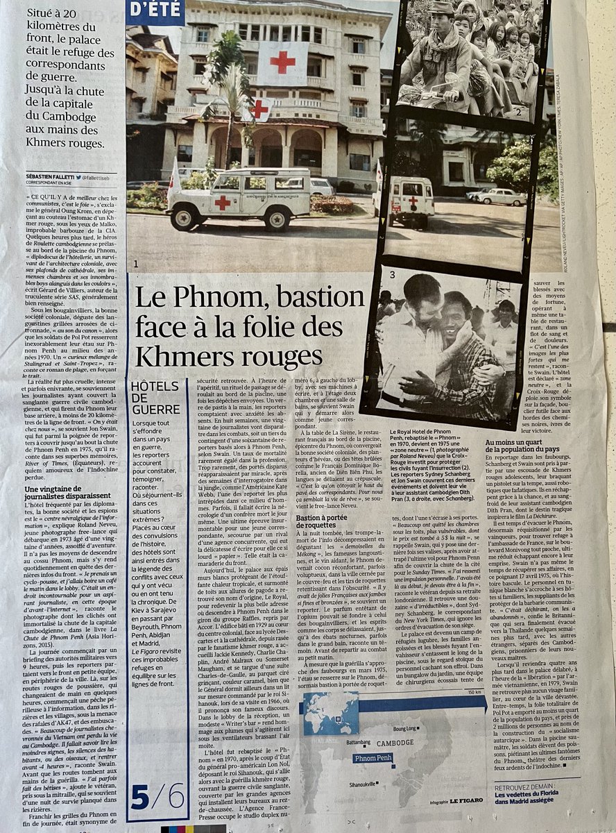 jayavarnam's tweet photo. @fallettiseb @Le_Figaro Asia Correspondent eloquently captures life at Le Phnom hotel, Phnom Penh, previously Le Royal, journalists’ home during #Cambodia devastating war. #warhotels @MerrionPress #aljazeera @ElBinni #KennethMorrison @DMUHistory https://t.co/AIbrZLGT78