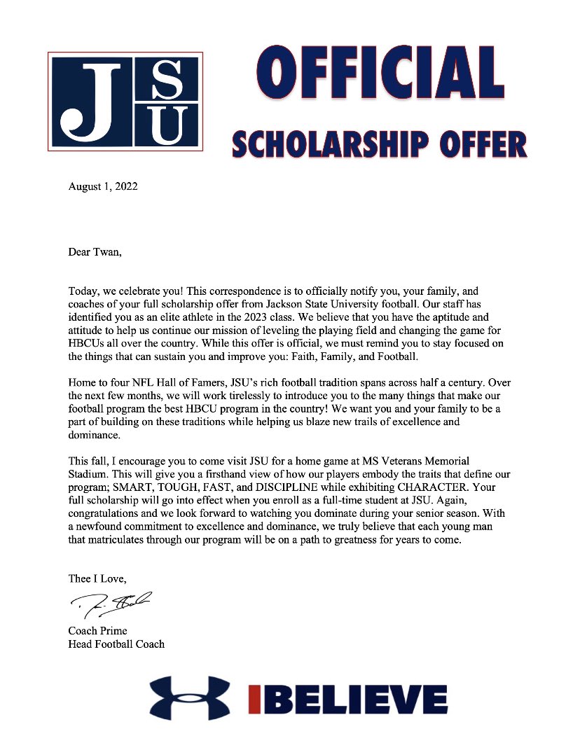 Very blessed!!!!!! 🐅🐅<a href="/CoachBartolone/">Brett Bartolone</a> <a href="/DeionSanders/">COACH PRIME</a> <a href="/LHSDreadnaughts/">Lakeland Football</a>