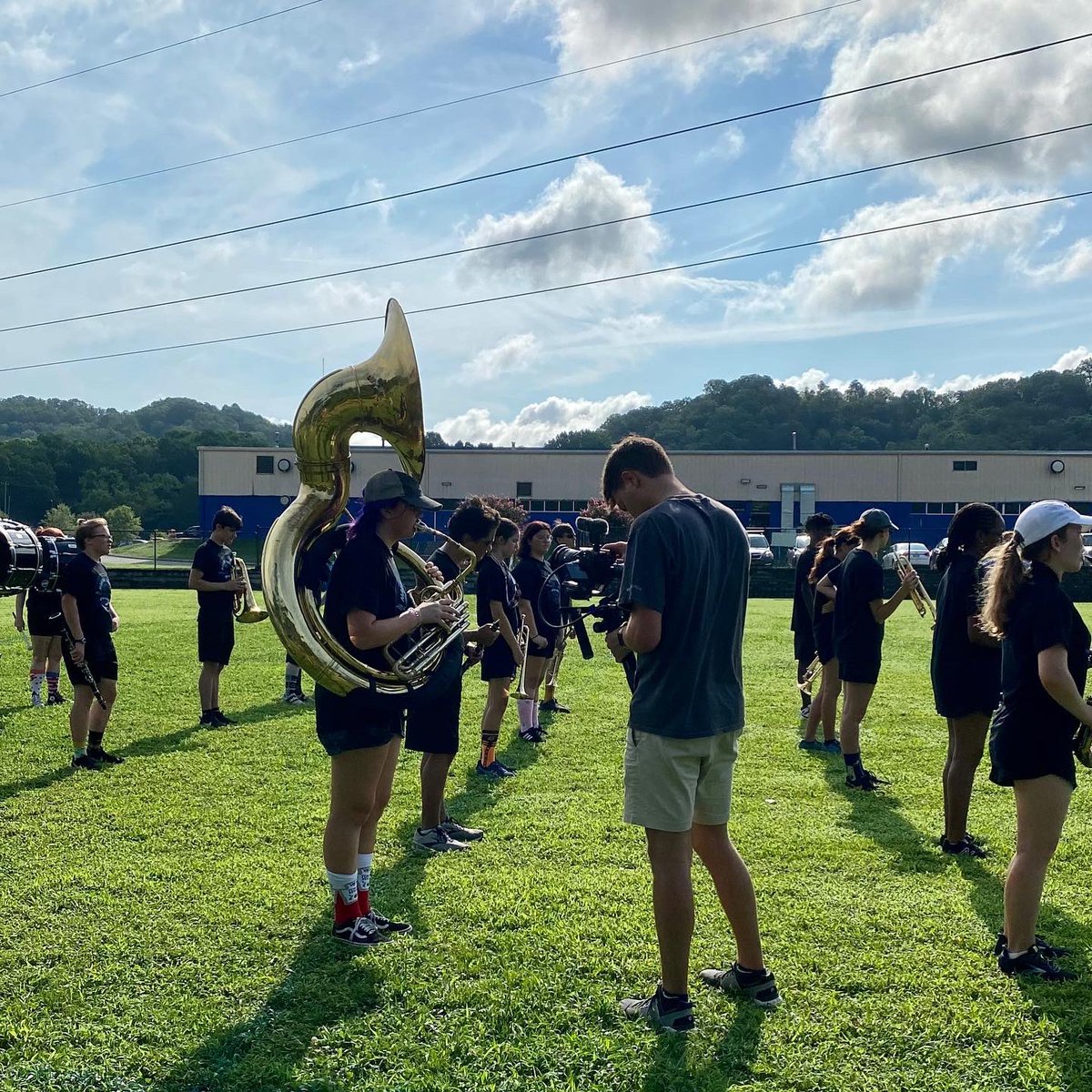 6STRONGMEDIA's tweet photo. Making the @RBHS_Lions band #video fabulous! 🎥 

#videofabulous #funfilmcrew #nohasslealldazzle #rbway #teamredbank #rbhsmarchingband #rbhsmarching #bandcamp
#whatsNEWinHCS #WeAreHamilton #HCSLeads https://t.co/4Y0TkKskJd