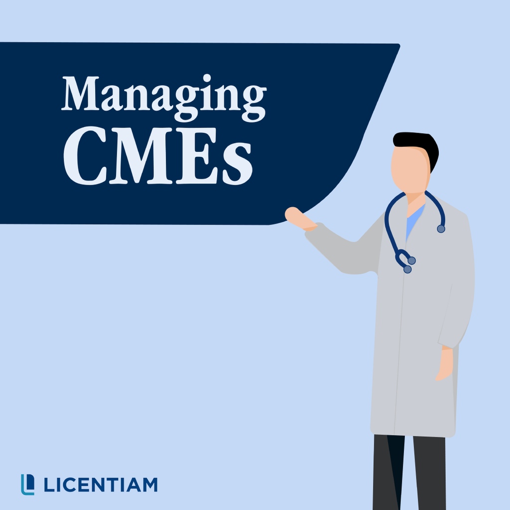 Licentiam's tweet photo. Managing CMEs can be time-consuming, 
especially in multiple states.⁠
⁠
We are here to help! ⁠
⁠
Wherever you live, whatever the state requirement, with our support you can avoid redundancy and minimize stress for being in compliance with the medical board. https://t.co/jEwINkGNt8