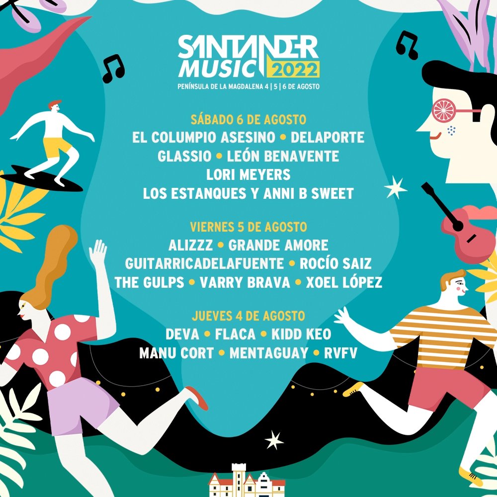 santandermusic's tweet photo. ¡El abono de #SantanderMusic2022 está a punto de SUBIR DE PRECIO!
🔔 Mañana miércoles a las 23:50 finaliza la venta anticipada de abonos: pasan a costar 72,50€.
🔔 También finaliza la venta de anticipadas para el jueves: pasan a costar 47,50€.
https://t.co/CPs25dAKJ0 https://t.co/FKj58nSV4d