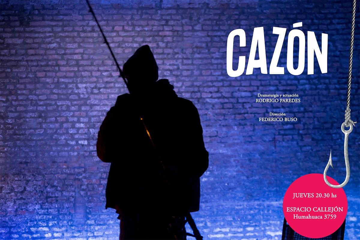 CazonObra's tweet photo. Este jueves volvemos a las costas del 
Espacio Callejón 
Unicas 4 funciones. Jueves de Agosto. 20.30 hs

Rodrigo Paredes, con dirección de Federico Buso

Entradas: 
https://t.co/s6qGAqu1p7 https://t.co/K4GwxlXtZX
