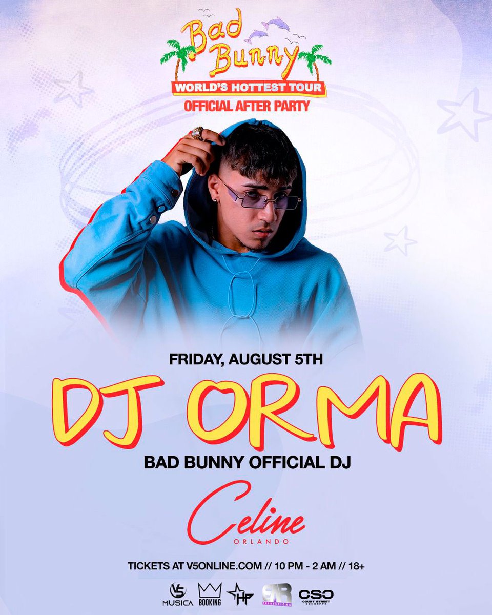🚨Bad Bunny afterparty🚨The BIGGEST party in the city will be at Celine Friday night @DjOrmaOficial ‼️