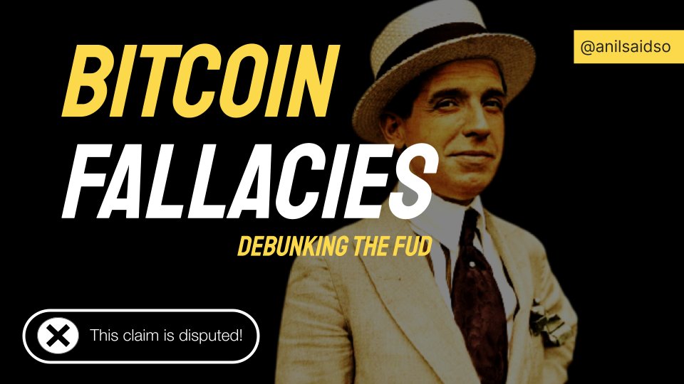 As #bitcoin adoption continues its relentless march, so too does the onslaught of misconceptions, red herrings, and flawed arguments.

The result of ignorance, malice, or fear.

Here are the most common fallacies to be on the lookout for:

(eBook link in the thread)