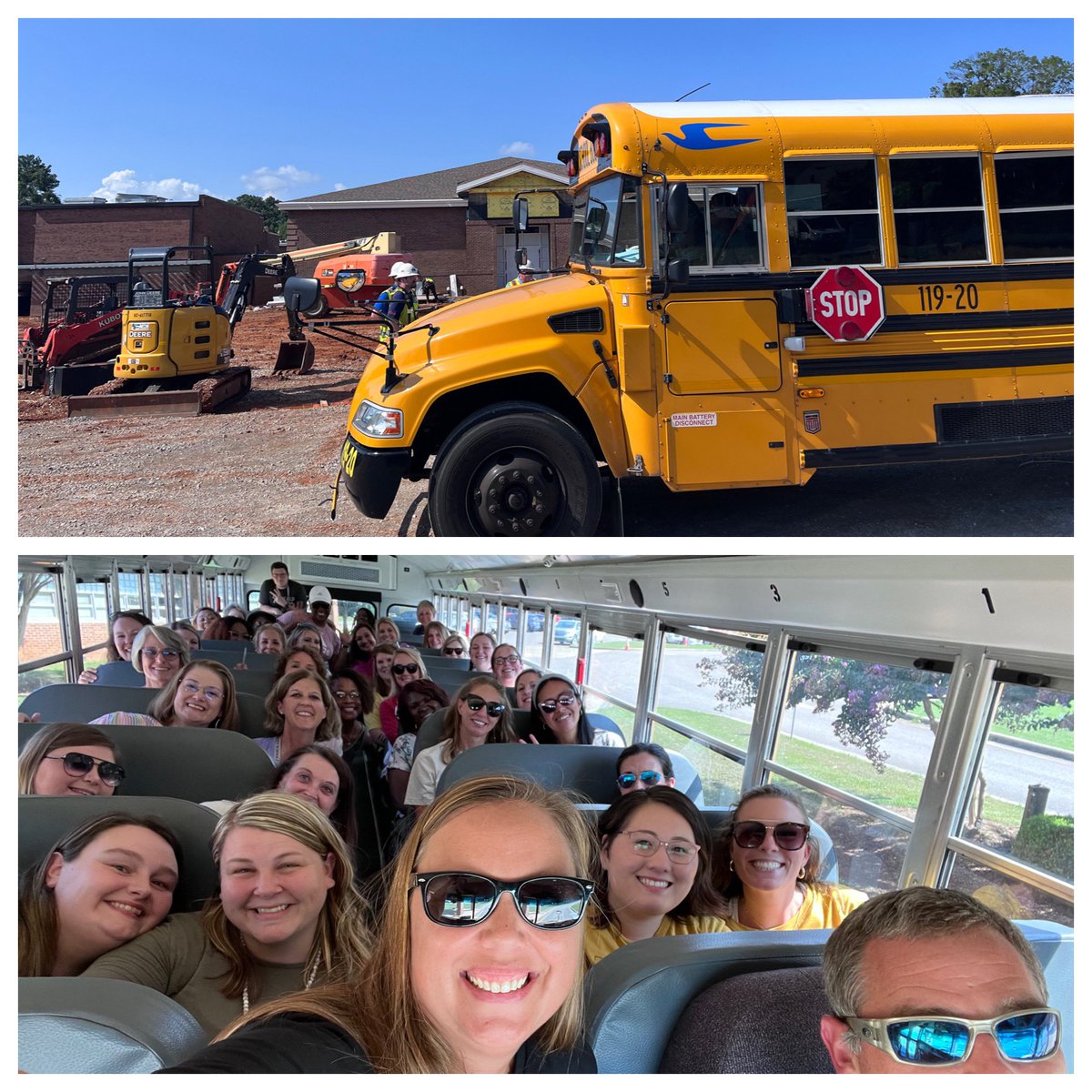 What an exciting day! Took a bus tour of our school zone and toured around our new building today! Such exciting times ahead for our school community!!! The best is YET to come! #DifferenceMakers #YET 💛🖤💛🖤
