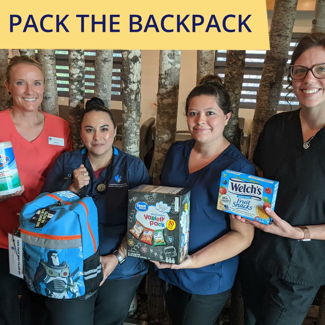 StagePointFCU's tweet photo. Laramie Physicians Womens and Wellness Center #packthebackpack has overflowed. Everything gets donated to Albany County School District #1 (Laramie, Harmony, Centennial, Rock River). Packs are given to schools and items are distributed as needed. https://t.co/XvsMHruTiw