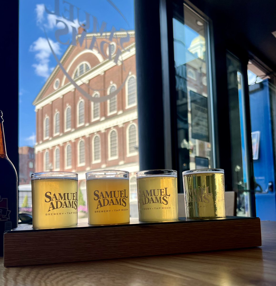 I’d say this is a great way to end the day. #SamAdams #FaneuilHall #Boston