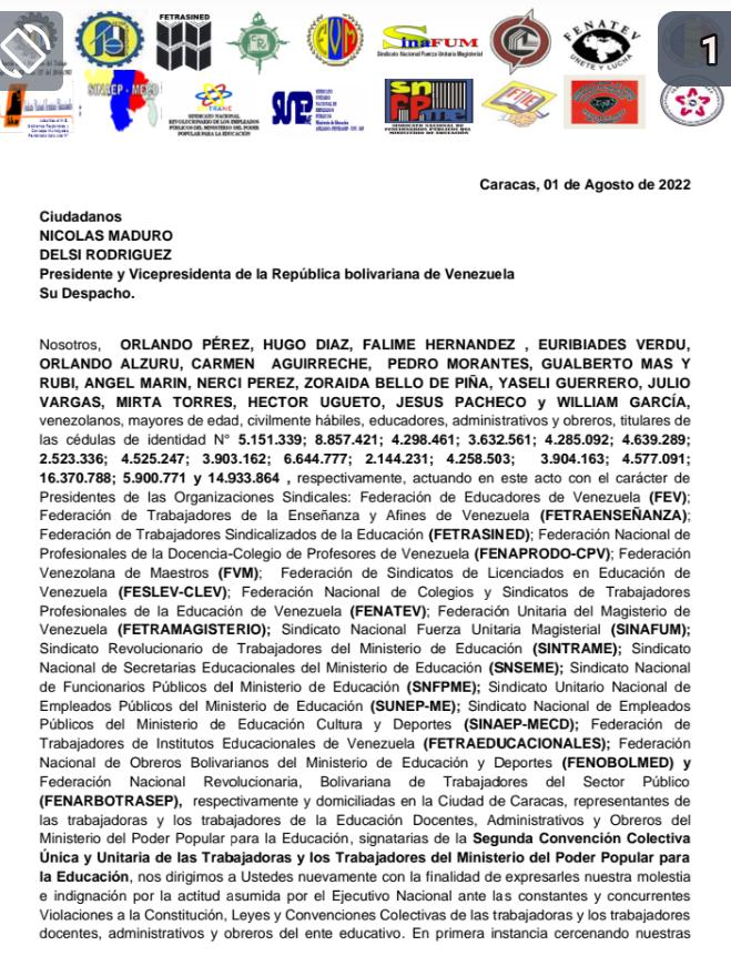 chaggy67's tweet photo. Lista la próxima jornada de protesta,en San Cristóbal será la concentración al frente de la ZET el jueves 4 de agosto a las 9 AM. , la consiga es "si no hay solución a las deudas no habrá inicio del año escolar" https://t.co/6HSt6dd0NU