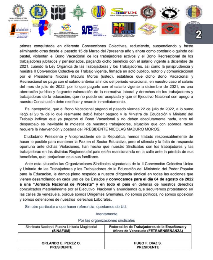 chaggy67's tweet photo. Lista la próxima jornada de protesta,en San Cristóbal será la concentración al frente de la ZET el jueves 4 de agosto a las 9 AM. , la consiga es "si no hay solución a las deudas no habrá inicio del año escolar" https://t.co/6HSt6dd0NU