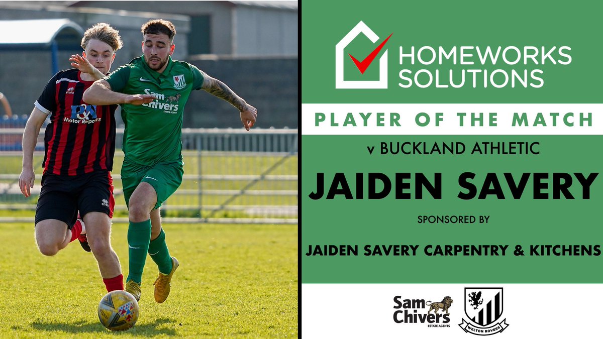 WeltonRoversFC's tweet photo. 🥇 Player Of The Match
Jaiden Savery was the Homeworks Solutions Player Of The Match this evening. 

A mature performance up and down the flank from J, showing himself as an emerging leader within the team. 

#GreenArmy 🇳🇬 https://t.co/f0Nbu5ynkq