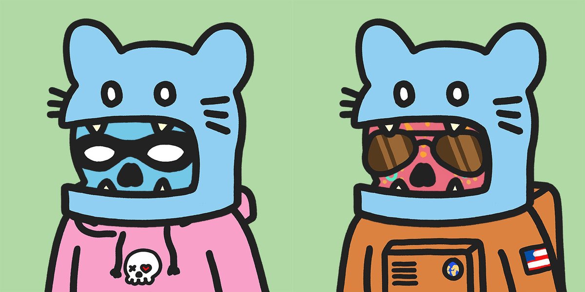 0xAlexActually's tweet image. Any other cool hat cat #mories on the ol' timeline? I see you @proof_of_alex 👀. Alex(s) + "Cool cat costume" trait = 🤌🔥 ...is there a THIRD COOL ALEX HAT CAT!? @CryptoMories #FaMorie