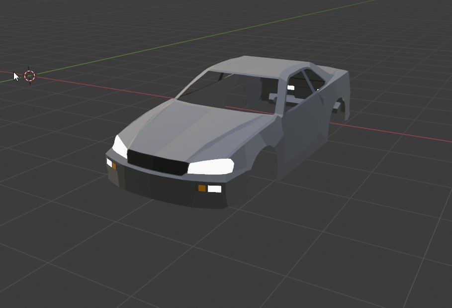 TheYHDev's tweet photo. #robloxdev #RobloxDevs #ROBLOX 
Making GTR Skyline My First Vehicle In Blender 
What you guys think? https://t.co/Pwln9c8X5w