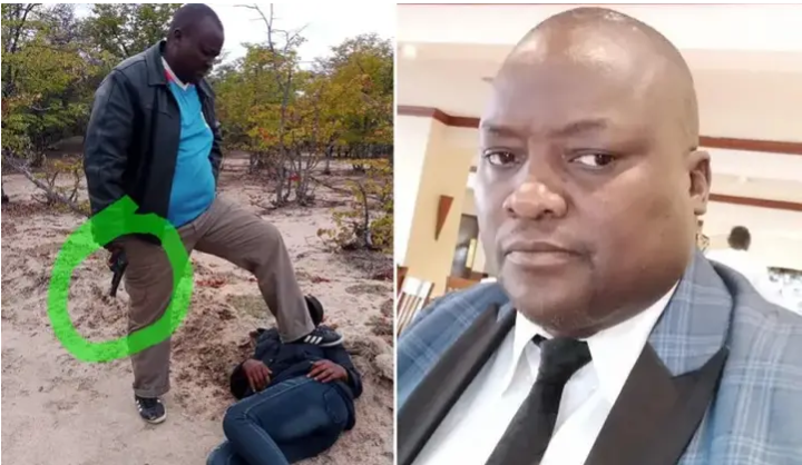 PreciousMusarur's tweet photo. Dear @PoliceZimbabwe,
Assault under the criminal code and guns act violations.
May you kindly assist us by investigating why MP for Matobo South Honourable Soul Ncube who is seen stepping on a woman's breast.
#ThisIsNotAcceptable
#HowComeSo? https://t.co/3J95HWIjsl