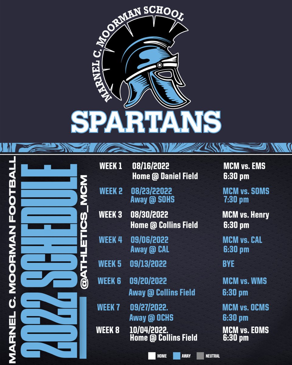 MCM 22-23 Football Schedule