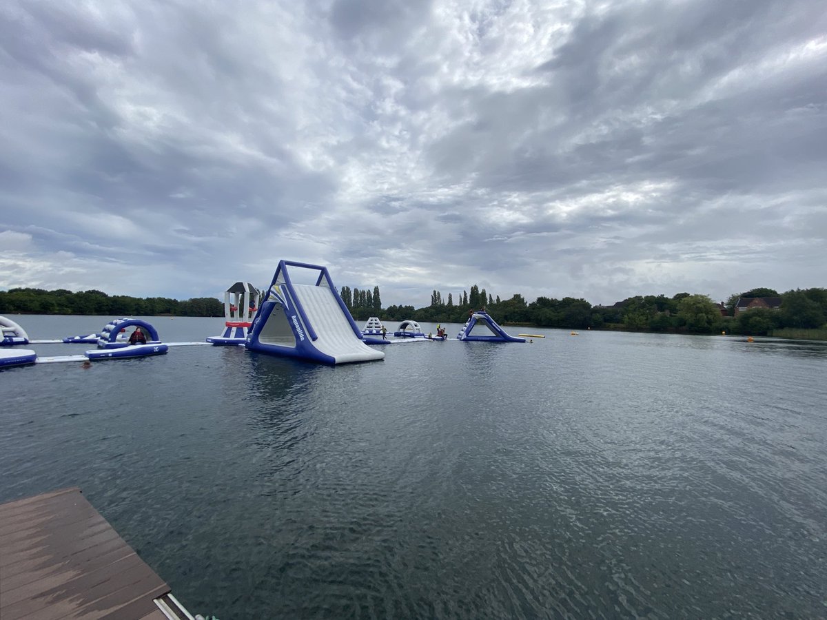 DoncasterYAS's tweet photo. Day 2 of our summer programme went down with a splash! π¦ Fantastic morning with @DoncasterDCLT at Hatfield on their AquaPark. Time for a warm drink and to dry off I think! #DNSummerProgramme22 https://t.co/thW6l749Ql