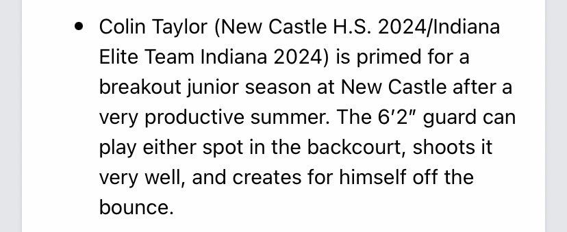 <a href="/ColinTaylor_10/">Colin Taylor</a> had a great summer showing off his 3 pt shot &amp; mid-range jumper off the dribble. Athletic kid who has some bounce! Check out his summer hi-lights posted in comments below!