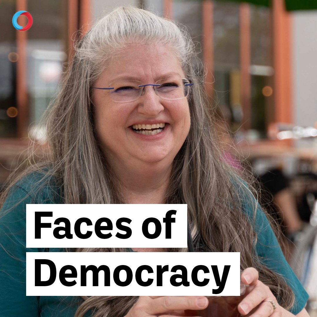 IssueOneReform's tweet image. This is Cathy. She dabbles in painting and drawing. She's also a local election official who faced intimidation just for doing her job and safeguarding our democracy. Now, it’s up to us to protect her and election workers across the country.
#FacesOfDemocracy @CathyDrlngAllen