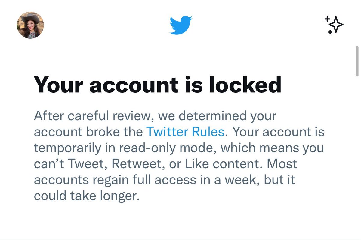 EricAbbenante's tweet photo. My wife @lovelilahart has been locked out of her account for 12 hours for sharing a stand up comedy clip of her performing at @hyenasdfw in Dallas, Twitter deemed it hate speech. 

How on the nose of them to disable my wife's account!

#censorship 
#1984
#BigBrother https://t.co/e3oxU2jbb5