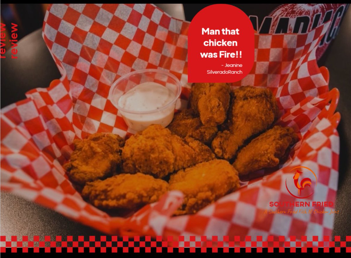 southernfriedlv's tweet photo. “ That chicken is 🔥🔥” Thats the word on the street, come find out what they are talking about, put your order in today!!
.
Visit https://t.co/1o1WU5DJds to place your order
.
#chefmarkell #sothernfriedlv #omnomnom #lvfood #eatlv #lveats #soulfood #creole #cajun #southinyomouth https://t.co/Dob1Mh48rC