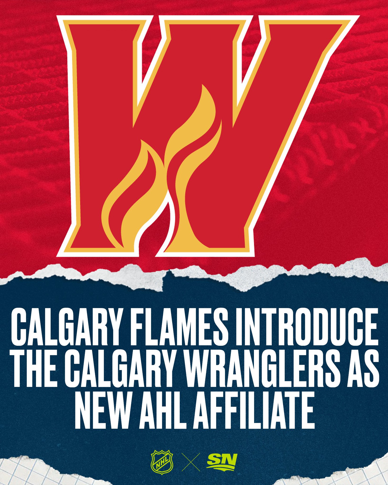 AHL Welcomes the Calgary Wranglers, Unveils New Name and Logo –  SportsLogos.Net News