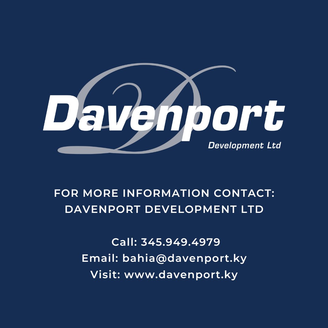🌊 ONLY A FIVE UNITS REMAIN AT BAHIA, CAYMAN ISLANDS | davenport.ky/bahia | Davenport Development Ltd.’s latest residential community, Bahia, is due for completion in spring 2023, with only five four-bedroom units still available.