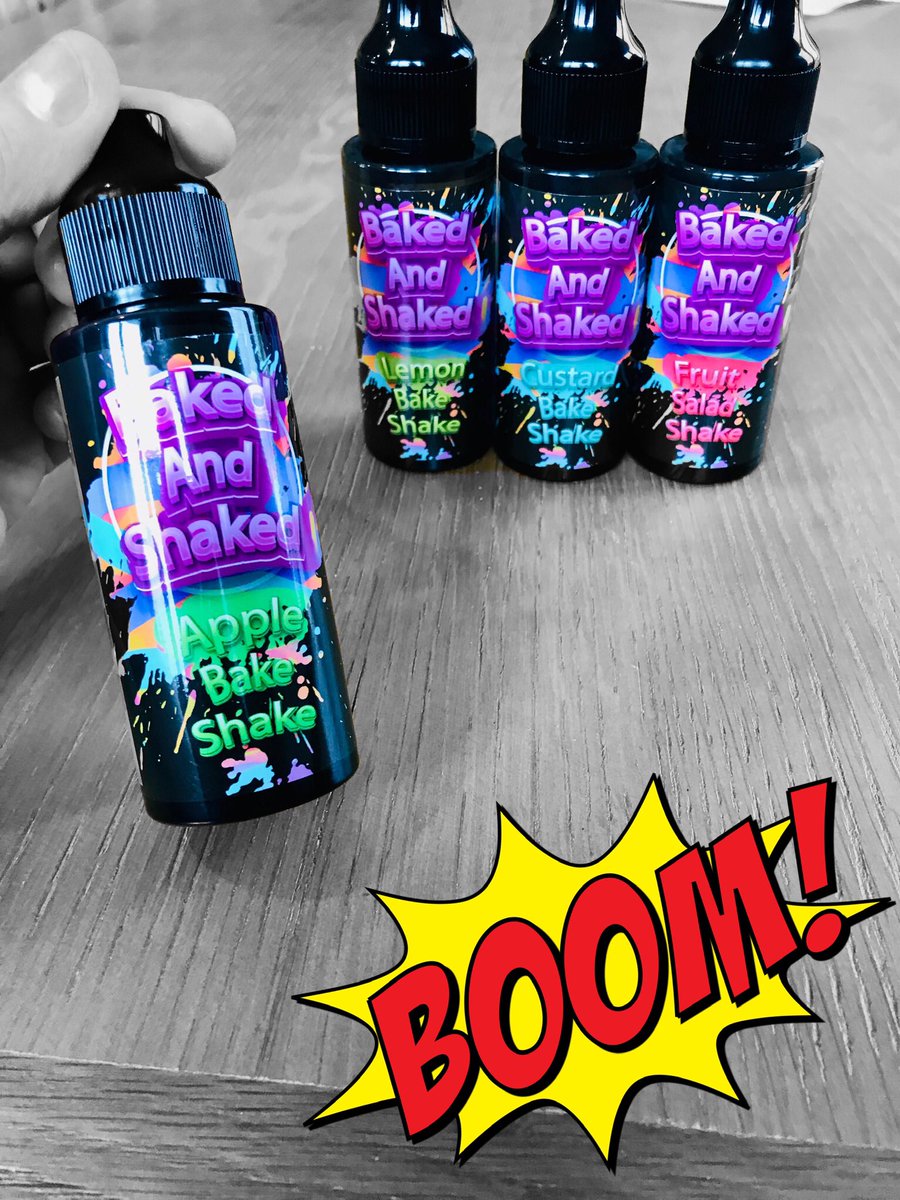 Baked and Shaked range of eliquids by #brawandblasda