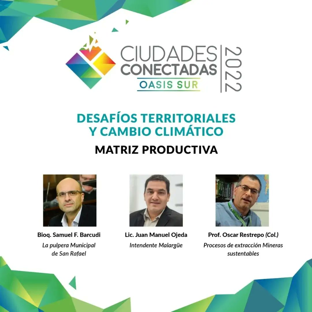 C_Conectadas's tweet photo. |OASIS SUR| CIUDADES CONECTADAS 2022 🗣️
🔸 Este segundo panel tratara acerca de la utilización los recursos que tienen a su disposición, los diferentes actores sociales, para llevar adelante las actividades de índole productivo.
#OsisSur #Cconectadas https://t.co/r4oedKoOfE