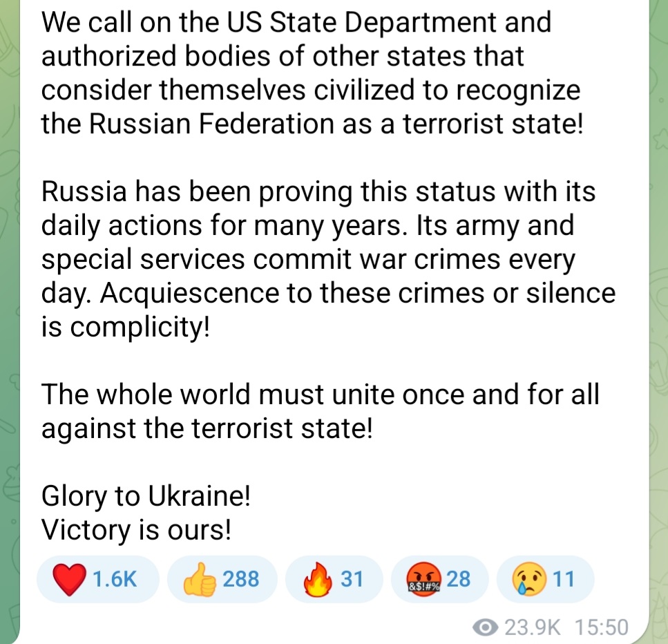 ali_ko__'s tweet photo. @WhiteHouse @StateDept @POTUS @EmmanuelMacron @Bundeskanzler @prezydentpl @sanchezcastejon @RTErdogan @ICRC @ICRC_ua @UN #russiaisaterrorisstate #saveazovstaldefenders #Olenivka https://t.co/AN1aOaR8Mc