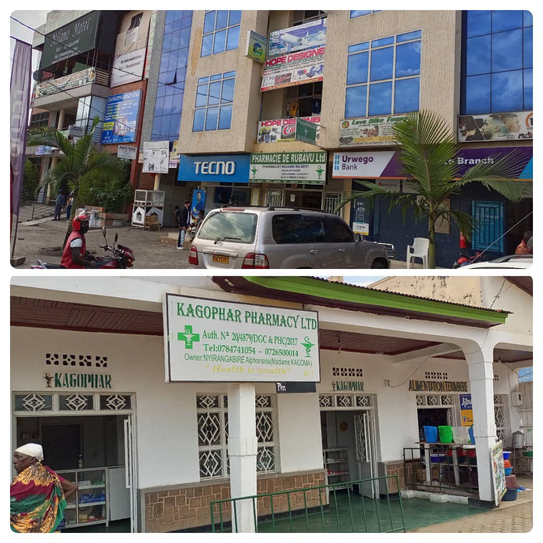 Pharmacies ziri ku izamu ry'ijoro uyu munsi kuwa 2 tariki ya 02/08/2022: - PHARMACIE DE RUBAVU/MUSANZE. Iherereye mu Mujyi rwagati ahateganye na Equity Bank muri Etage Nshya. Tel:0783396200 - KAGOPHAR: Iherereye muri Centre ya Giramahoro/Muhoza. Tel: 0784 741 054 0788679293.