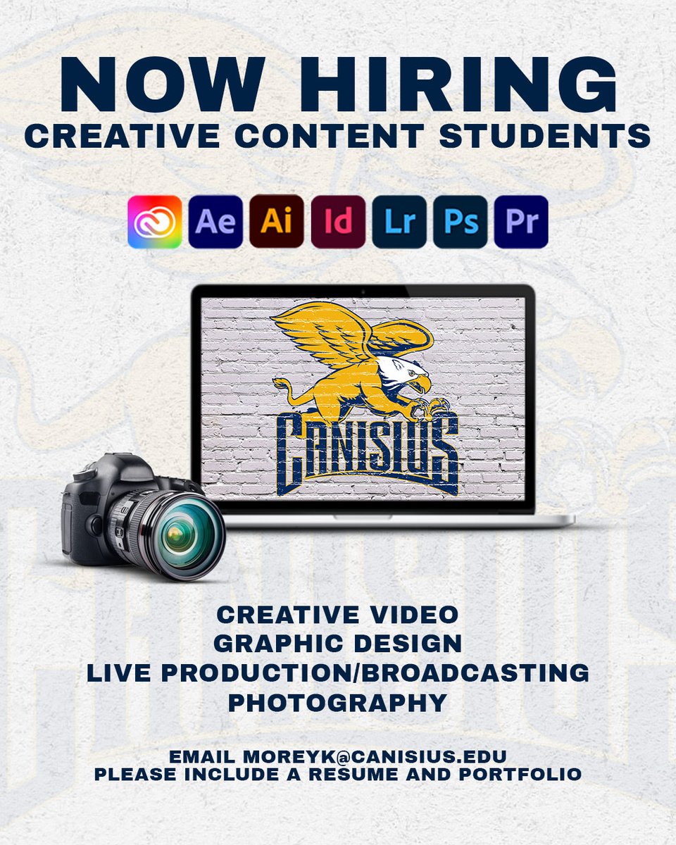 GoGriffs's tweet image. Students, the #Griffs are looking for interns for the 2022-23 school year! 📸📱

Click the link below to apply. ⬇️

📰 - bit.ly/2w5fMR4