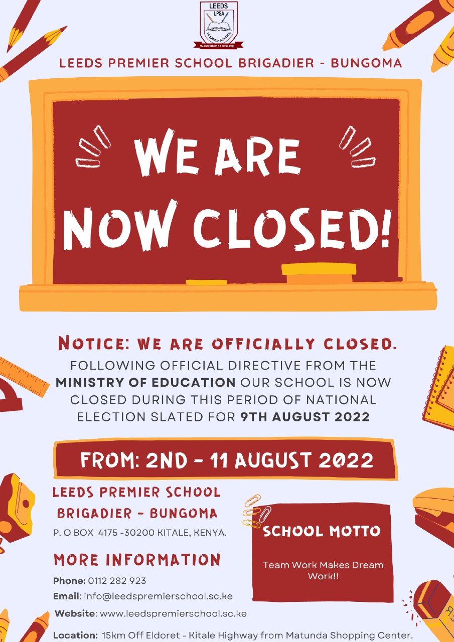Leeds Premier School Brigadier Bungoma on Twitter "We are officially