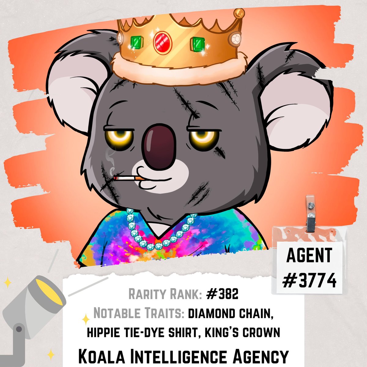 <a href="/Ldawild/">L-da Wild</a> with the 🔥🔥🔥 graphics on my latest <a href="/KoalaAgencyNFT/">Koala Agency</a> pickup! Spotlight on my “Dazed and Confused” 🐨 ranked 382/10000. Sniped this guy for 0.15ETH! Check out <a href="/opensea/">OpenSea</a> or <a href="/LooksRare/">LooksRare</a> for some more deals while they last now that the community owns the contract #DAO #web3