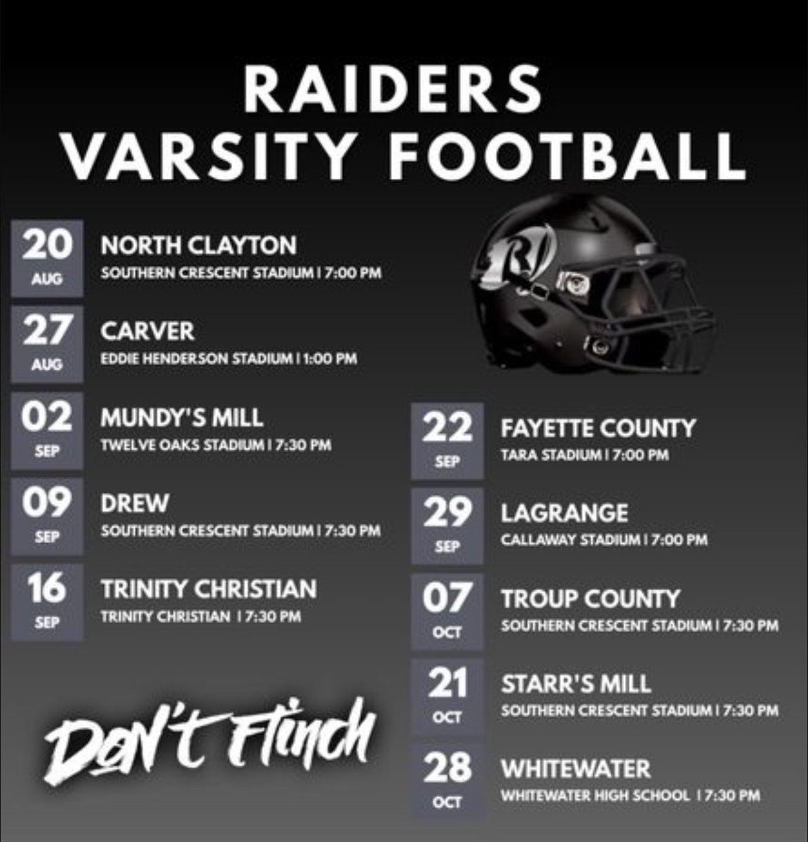 raiderpriderhs's tweet photo. #dontflinchnation #dalebuilt #thedale #weallwegot https://t.co/zw7D2bymx7