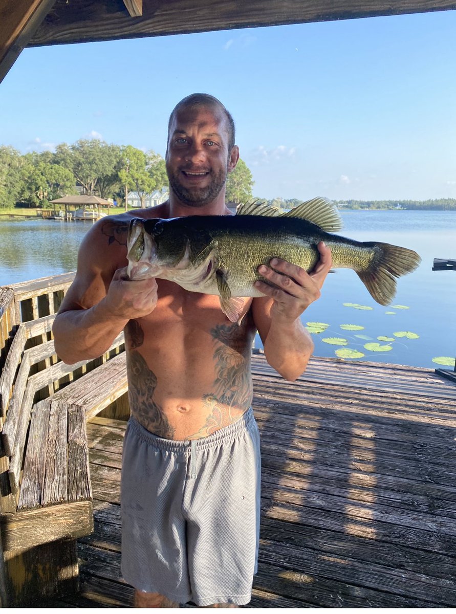 Wesbrisco's tweet photo. I challenge the @TheRock !!! Fishing tournament let’s raise some money for charity !!!  @Fgbrisco on my team Ron Simmons on your team https://t.co/BoQ2YSDT7j