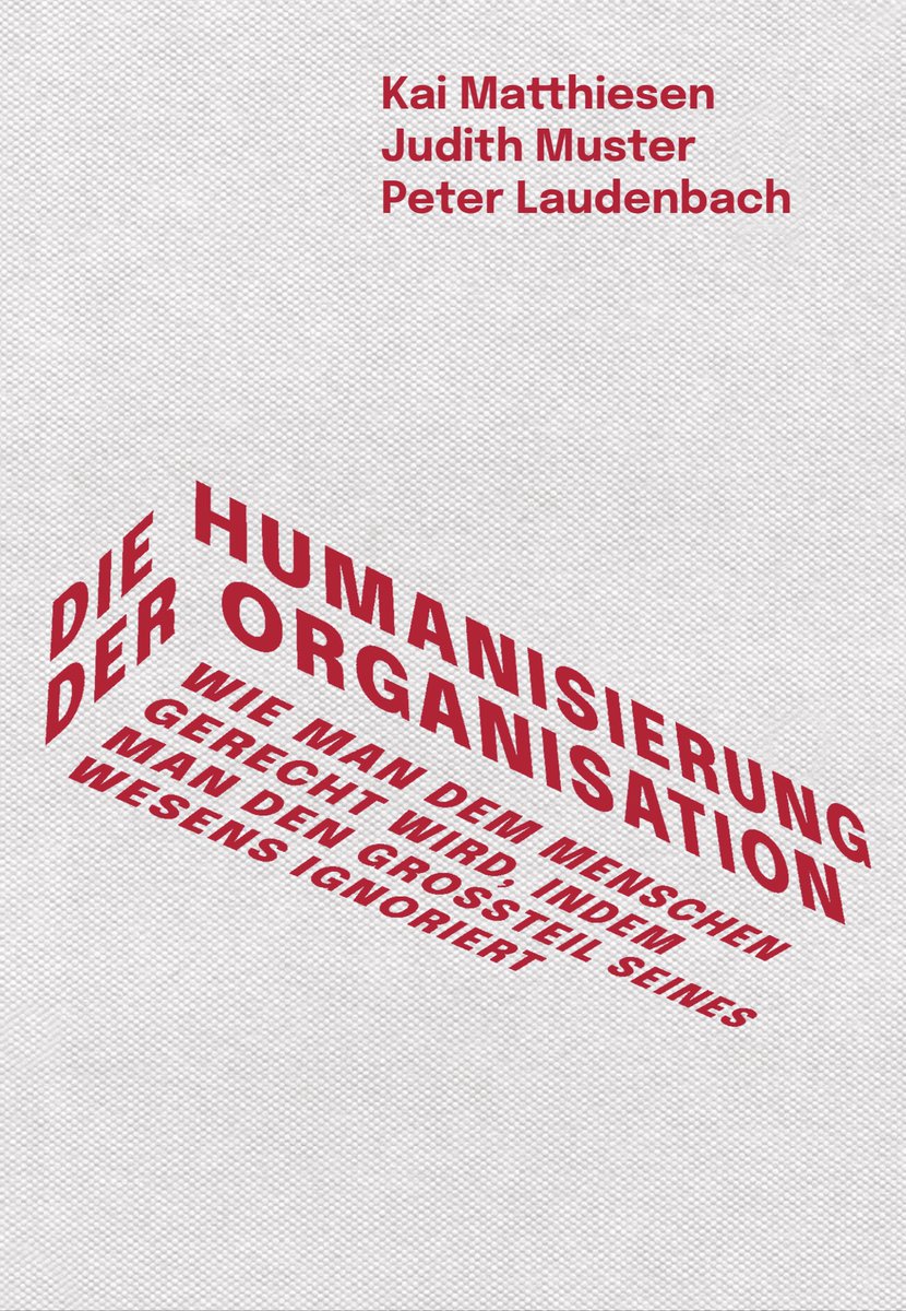 HaasMarko's tweet photo. „Dass der »ganze Mensch« im Arbeitsvertrag nicht vorkommt, hat gute Gründe: Er geht die Organisation nichts an. Das ist eine gute Nachricht für Menschen, die in Organisationen arbeiten.“
📚 👉 https://t.co/uF3rGFwlkT
