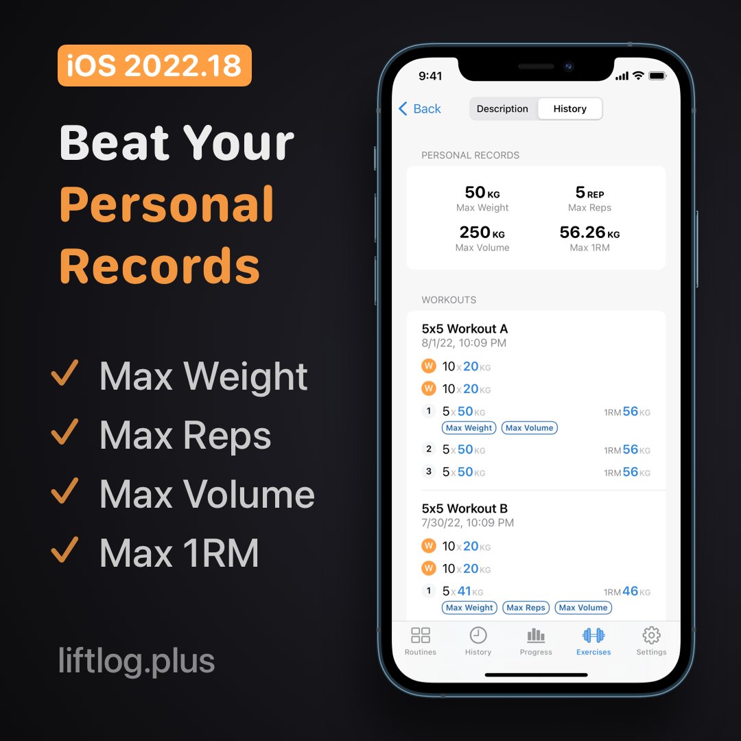 Liftlog+ tweet media