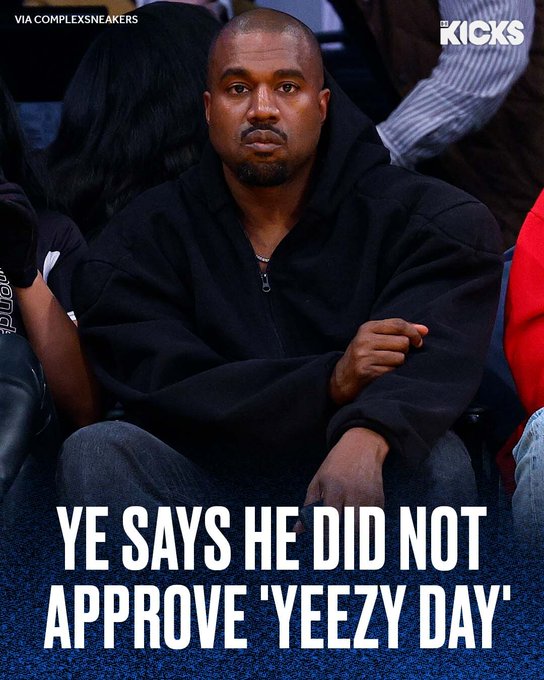 Kanye West says Adidas invented Yeezy Day without his approval
