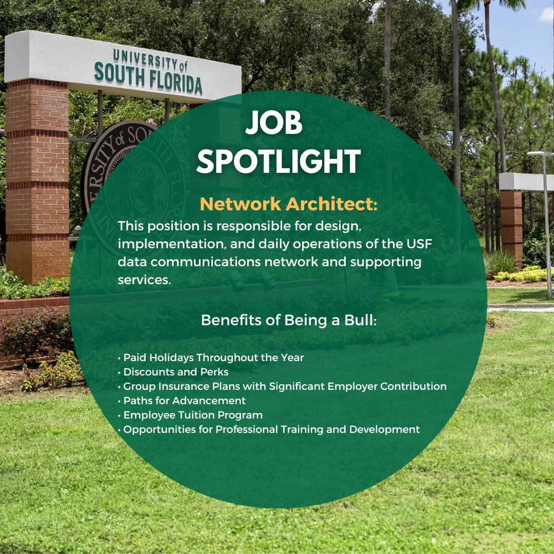 USF_HR's tweet photo. Apply today! https://t.co/l8bYyLtL7e https://t.co/miK1mjyMLY