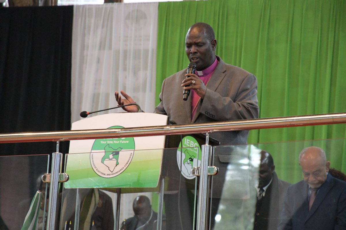 irck_info's tweet photo. .@irck_info Religious Leaders led by the Chair, IRCK Fr. Joseph Mutie and NPMT Chair, Arch. Ole Sapit prayed for the nation and for the @IEBCKenya commission and called for peace and tolerance as we head to #Elections2022  #LetPeaceWin 
#LeadersWithValues #ElectionsBilaNoma https://t.co/Dr3Ai0vUSa