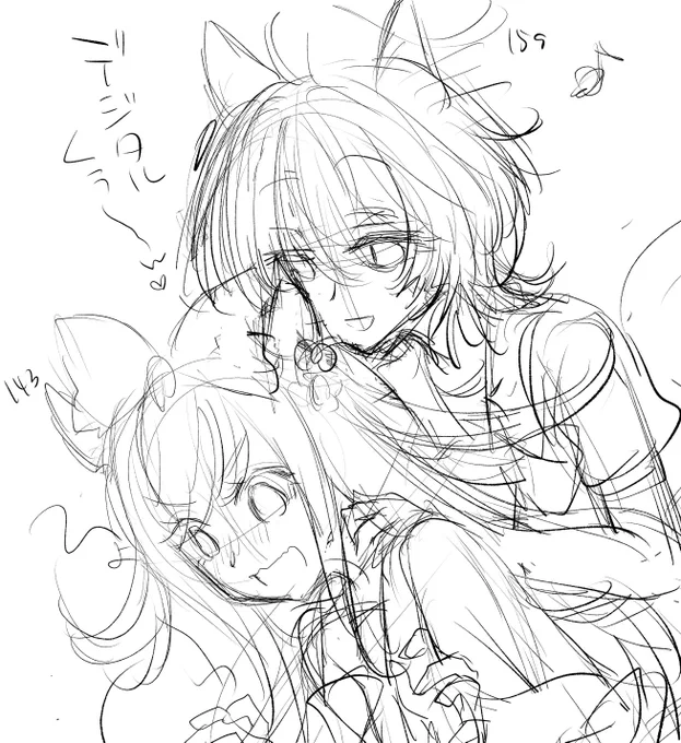 そのうち仕上げるタキデジらくがき😙 
