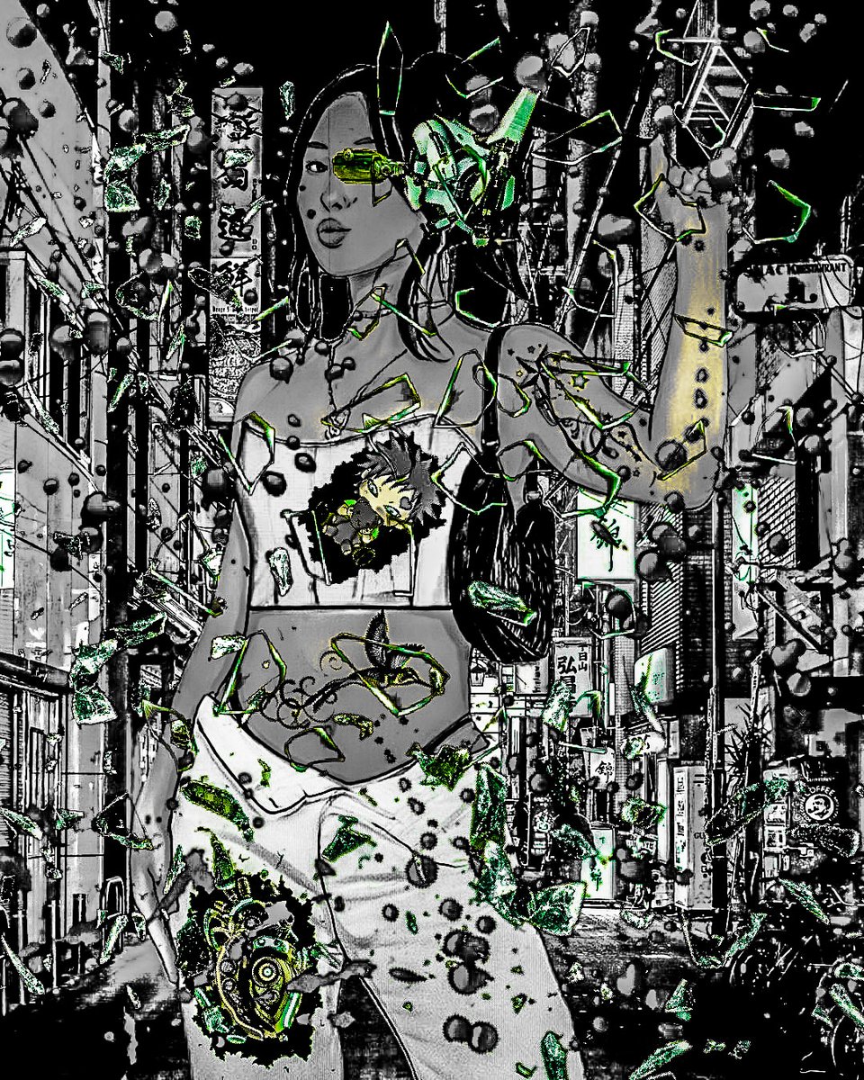 HarumiSaiba_'s tweet photo. Harumi Saiba #354 
Stellar Verde Gure
Space-drop
Drop your wallet 
..
👉 FOLLOW me &amp; @BrackusLegion

👉 like &amp; Retweet

👉 = 30 🎁🎁 winners in 24 hrs
..
#NFTGiveway #harumisaibanft #nft #cyberpunk #art  
make this project a 🌟
 https://t.co/jS8X8c247k via @opensea https://t.co/BxObpt8pkw