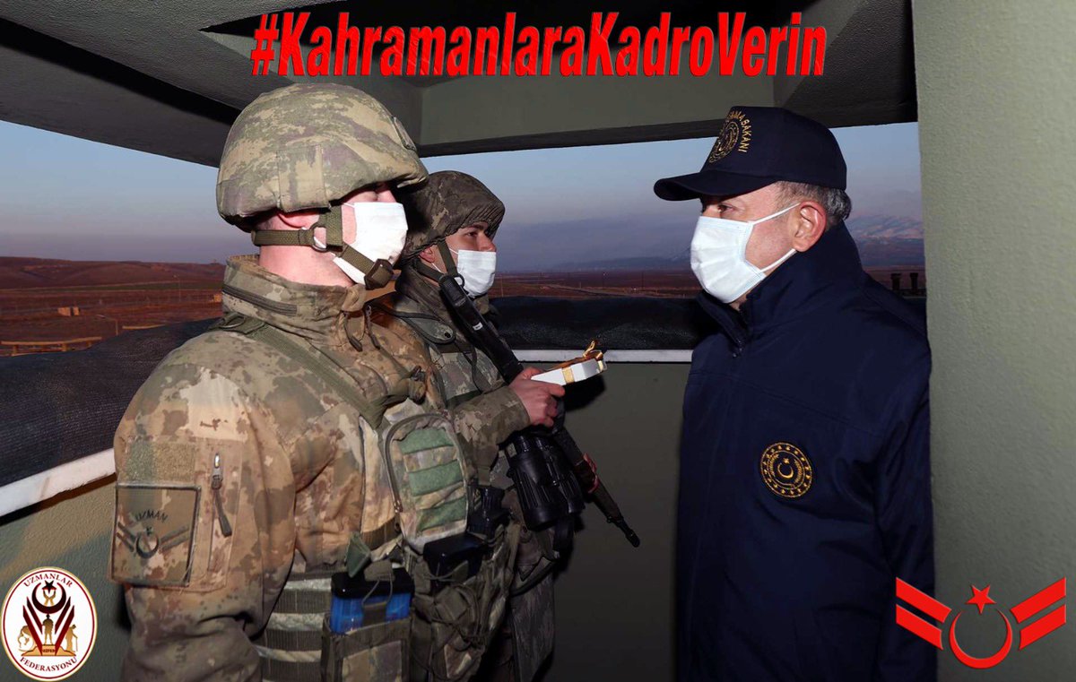 Uzman Çavuşlar ölürsem şehit kalırsam gazi anlayışıyla görev yapan Asil milletimizin evlatları
Türk Silahlı Kuvvetlerinin en fazla şehit gazi veren yiğitleri
Ne istiyorlar?
Mesleki güvencem Kadrom olsun 
Haketmedimi kahramanlar 
<a href="/RTErdogan/">Recep Tayyip Erdoğan</a> <a href="/tcsavunma/">T.C. Millî Savunma Bakanlığı</a> 
 #KahramanlaraKadroVerin