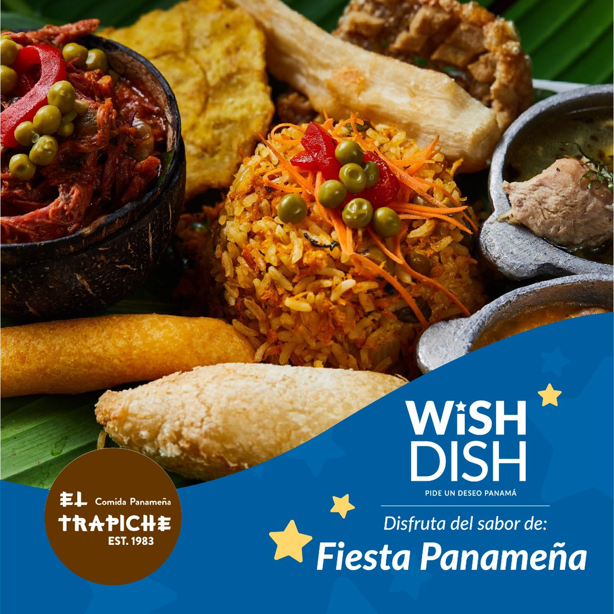 ¡Ayúdanos a Ayudar!

En este mes de AGOSTO, estaremos donando un porcentaje de las ventas de cada “Fiesta Panameña” pedida en las 4 sucursales de @eltrapichepty
a los esfuerzos de la Fundacion @makeawishpanama 

#WISHDISH2022 #panama #pasionporlopanameño