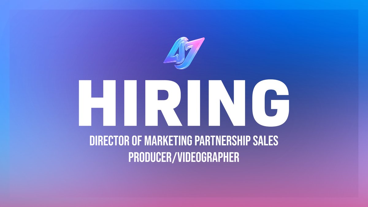 NRGLeague's tweet photo. 🚨 NOW HIRING 🚨

We have two new opportunities to join us here at the CLG Headquarters in Los Angeles!

Producer/Videographer
Director Marketing Partnership Sales

Apply now: https://t.co/xdisVcofIG https://t.co/1PcO9AbEMj