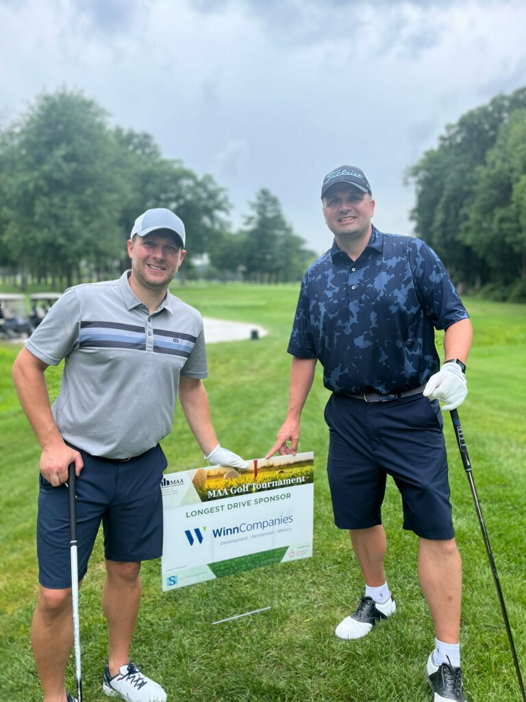 WinnCompanies's tweet photo. Last week, WinnCompanies sponsored the 2022 @MassApts Golf Tournament with a portion of proceeds going to @RosiesPlace. WinnCompanies' VP Steve DeTore & Dir. of Talent Acquisition Michael Reardon, paired up to golf & support this charitable cause. #WorkWithWinn #MAA #RosiesPlace https://t.co/talIxU7fnU